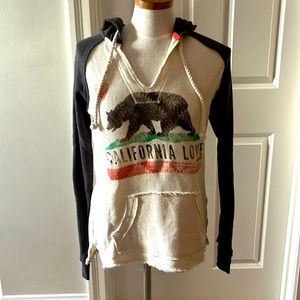 Billabong Striped Beach Hoodie Size Medium